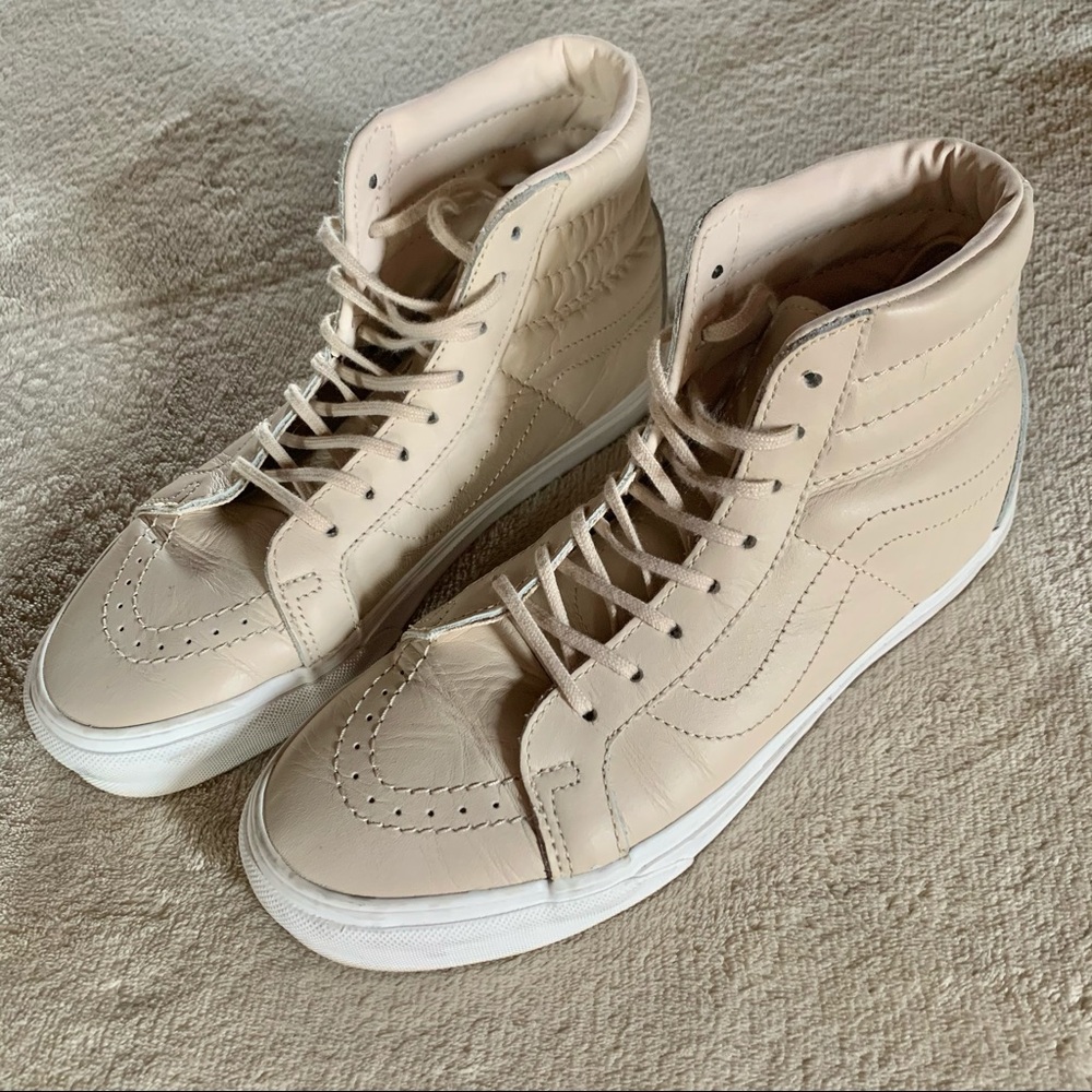 High top cream Vans